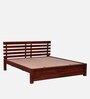 Stigen Sheesham Wood Queen Size Bed In Honey Oak Finish
