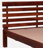 Stigen Sheesham Wood Queen Size Bed In Honey Oak Finish