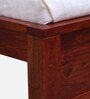 Stigen Sheesham Wood Queen Size Bed In Honey Oak Finish