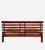 Stigen Sheesham Wood Queen Size Bed In Honey Oak Finish