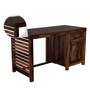 Stigen Sheesham Wood Writing Table In Provincial Teak Finish