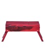 Stigen Solid Wood Portable Table in Spicy Red Finish