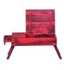Stigen Solid Wood Portable Table in Spicy Red Finish