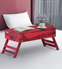 Stigen Solid Wood Portable Table in Spicy Red Finish