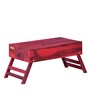 Stigen Solid Wood Portable Table in Spicy Red Finish