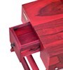 Stigen Solid Wood Portable Table in Spicy Red Finish