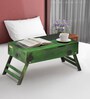 Stigen Solid Wood Portable Table in Spring Green Finish