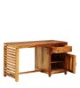 Stigen Sheesham Wood Writing Table in Rustic Teak Finish