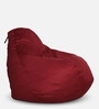 Stillo Teardrop Bean Bag with beans in Maroon Colour