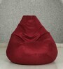 Stillo Teardrop Bean Bag with beans in Maroon Colour