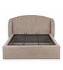 Stilo King Size Bed With Hydraulic Storage in Brown Colour Stilo King Size Bed With Hydraulic Storage in Brown Colour