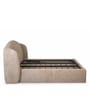 Stilo King Size Bed With Hydraulic Storage in Brown Colour Stilo King Size Bed With Hydraulic Storage in Brown Colour