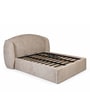 Stilo Queen Size Bed With Hydraulic Storage in Brown Colour Stilo Queen Size Bed With Hydraulic Storage in Brown Colour