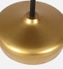 Stirling Metal End Table Black & Golden Finish