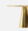 Stl Metal End Table Golden Colour