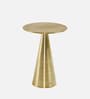 Stl Metal End Table Golden Colour