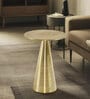 Stl Metal End Table Golden Colour
