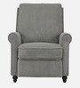 Stockholm Fabric Manual 1 Seater Recliner In Dark Grey Colour