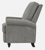 Stockholm Fabric Manual 1 Seater Recliner In Dark Grey Colour
