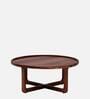 Stockholm Sheesham Wood Coffee Table In Scratch Resistant Rustic Teak Finish