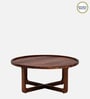 Stockholm Sheesham Wood Coffee Table In Scratch Resistant Rustic Teak Finish