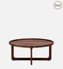Stockholm Sheesham Wood Coffee Table In Scratch Resistant Rustic Teak Finish