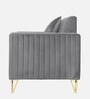 Stockholm Velvet 1 Seater Sofa In Grey Colour