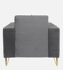 Stockholm Velvet 1 Seater Sofa In Grey Colour