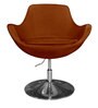Liva Lounge Chair in Rust Colour