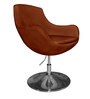 Liva Lounge Chair in Rust Colour