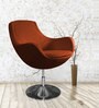 Liva Lounge Chair in Rust Colour