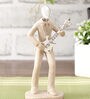 Stone Finish Musician Figurine