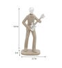 Stone Finish Musician Figurine