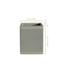 Stone Grey PU Leather Desk Organizer Pen Stand Stationery Holder Multipurpose Table Organizer