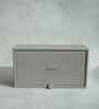 Stone Grey Rectangular PU Leather Tissue Box Cover Sleek Tabletop Napkin Dispenser