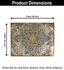 Stone Mosaic Printed Polyester 3 X 5 Feet Machine Made Carpet