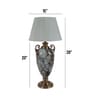 Stone Print Large Table Lamp(Conical Shade )