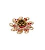 Stones Golden Brass Diya