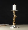 Stones Orivia  Silver Candle Holder Large