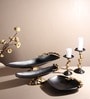 Stones Orivia Black Candle Holder Set of 2