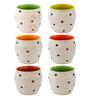 Stoneware Coffee Dotty Kulhar (Set of 6 Pcs.)