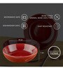 (Set Of 2) Stoneware Snack Bowls (Red)