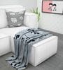 Stonewash Grey Microfiber Geographic 120 Gsm Single Kids Comforter