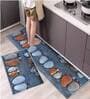 Stons & Feet Digital Printed Max Absorbant Kitchen Floor Runner with Mat Combo