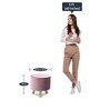 Stool Fabric Foot Stool in Pink Colour