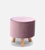 Stool Fabric Foot Stool in Pink Colour