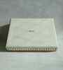 Stone Gray Medium PU Leather and Natural Rattan Multipurpose Tray