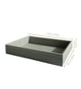 Stone Gray Medium PU Leather Utility Tray