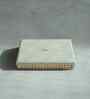 Stone Gray Small PU Leather and Natural Rattan Multipurpose Tray