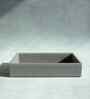 Stone Gray Small PU Leather Utility Tray